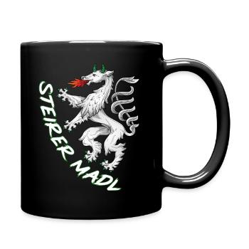 Steiermark - Tasse einfarbig - Schwarz - Rechts