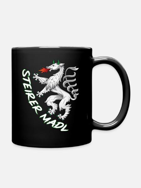 Steiermark - Tasse einfarbig - Schwarz
