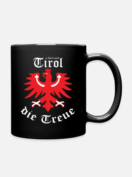 Tirol Adler Dem Land Tirol die Treue - Tasse einfarbig - Schwarz