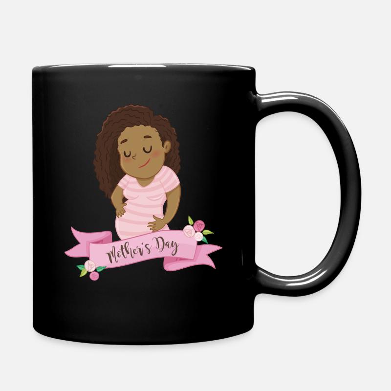 Muttertag - Tasse einfarbig - Schwarz