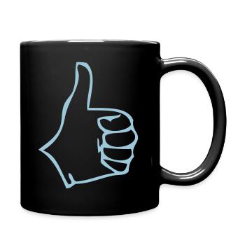 pouce ok valide - Mug uni - noir - Droite