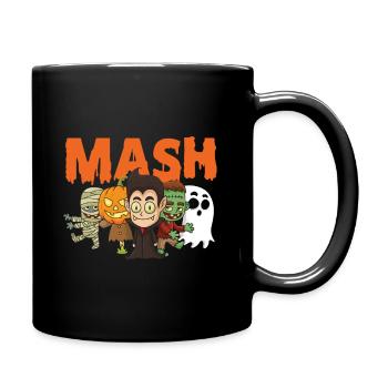 Monster halloween - Tasse einfarbig - Schwarz - Rechts