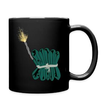 Firecracker fireworks New Year's Eve - Full Colour Mug - black - Right
