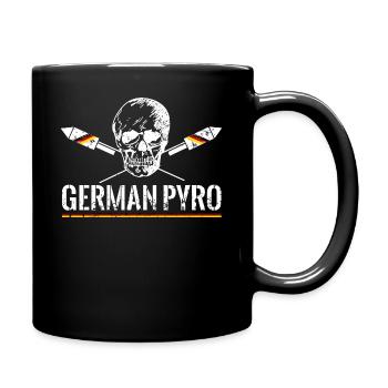 German Pyro Feuerwerk - Tasse einfarbig - Schwarz - Rechts