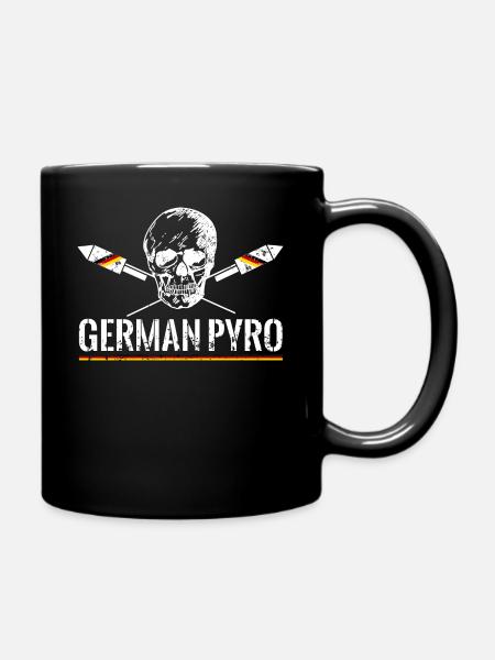 German Pyro Feuerwerk - Tasse einfarbig - Schwarz