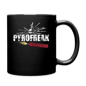 Pyro Freak - Tasse einfarbig - Schwarz - Rechts