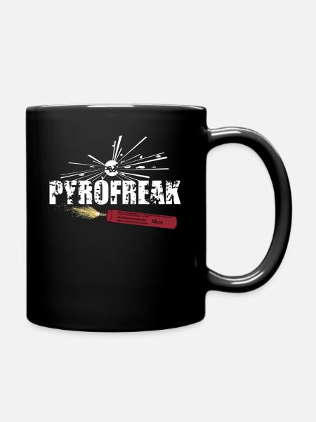 Pyro Freak - Tasse einfarbig - Schwarz