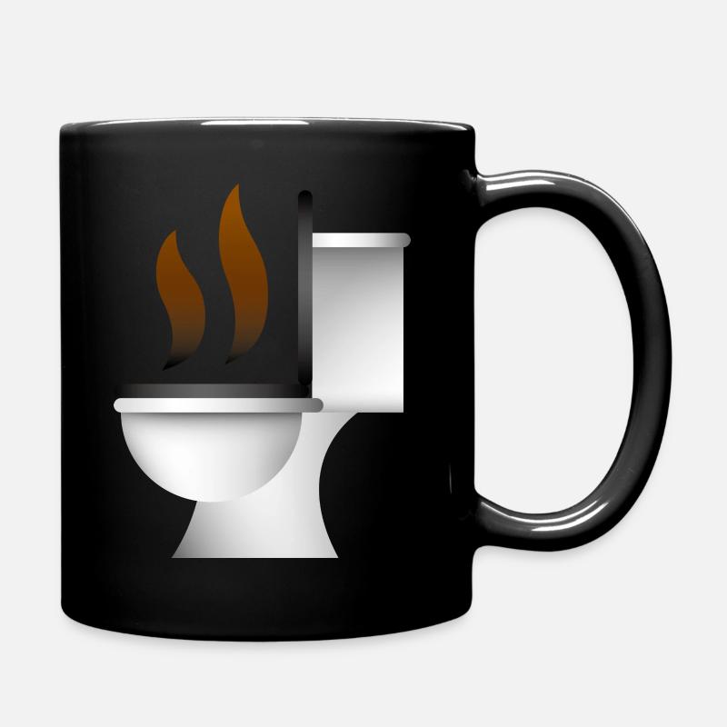Smiley Toilet - Mug uni - noir