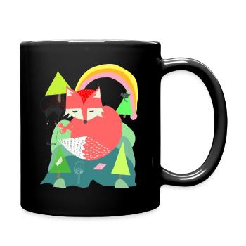 Bleib wie du bist - Tasse einfarbig - Schwarz - Rechts