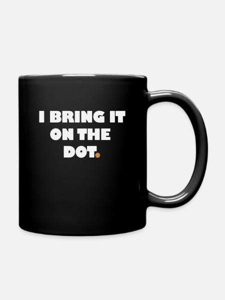Lustiges Denglisch - Tasse einfarbig - Schwarz