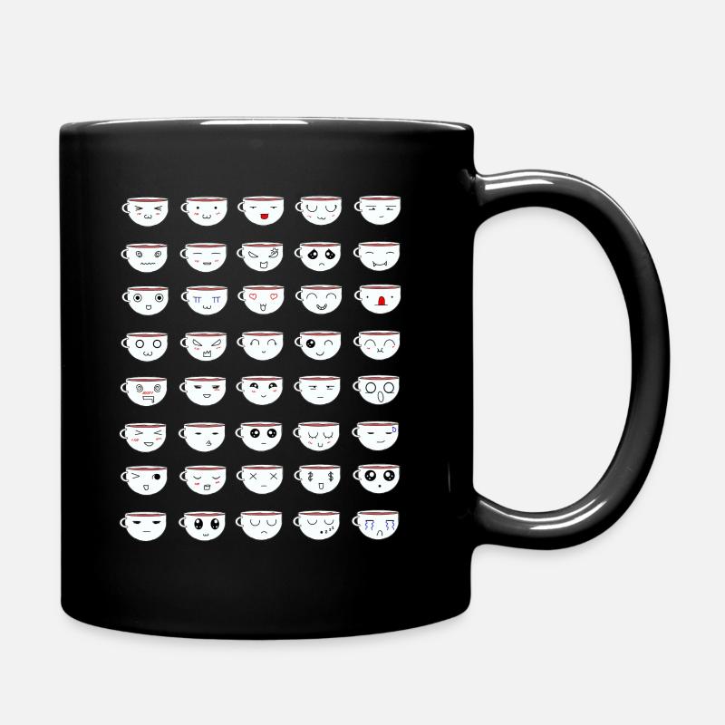 Emotionale Teetassen - Tasse einfarbig - Schwarz