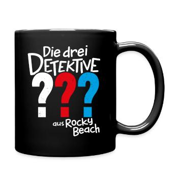 Die Drei ??? Kids aus Rocky Beach - Tasse einfarbig - Schwarz - Rechts