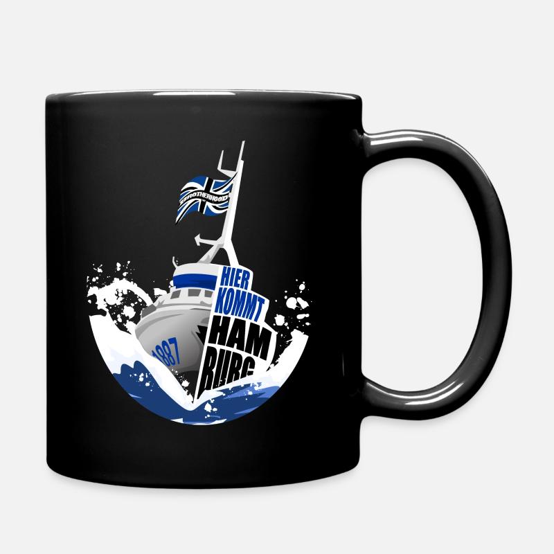 Here comes Hamburg - Full Colour Mug - black