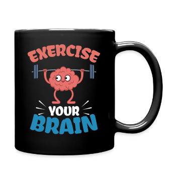 Neuro Brain Neurology Saying Funny Gift - Full Colour Mug - black - Right