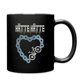 HÄTTE HÄTTE FAHRRADKETTE FAHRRD - Tasse einfarbig - Schwarz - Rechts