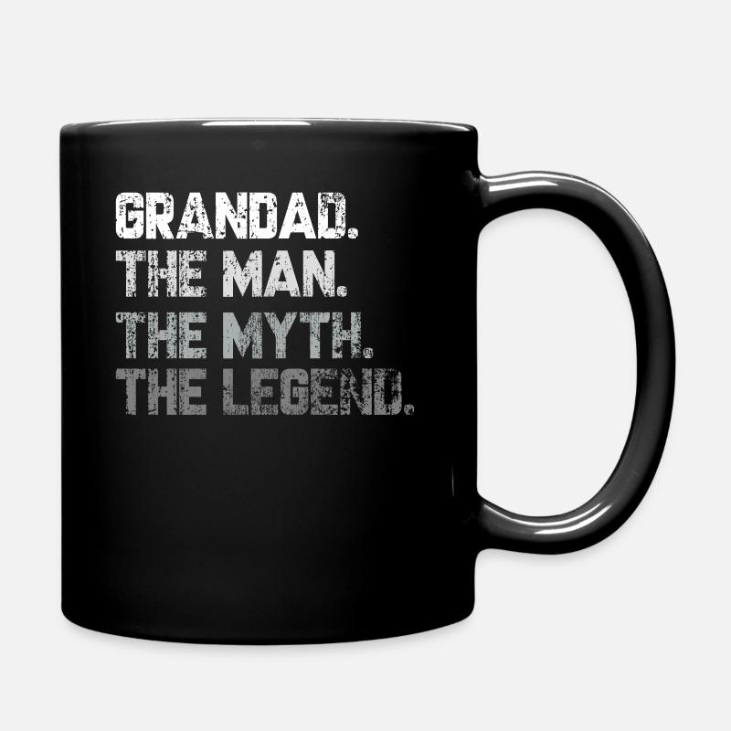 Opa der Mann der Mythos die Legende - Tasse einfarbig - Schwarz