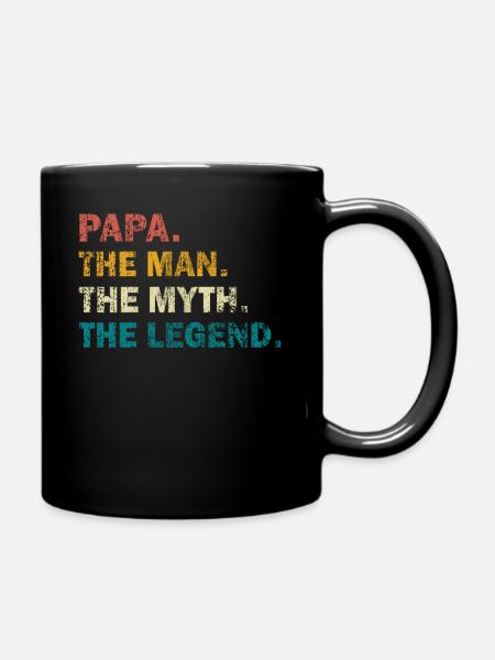 PAPA L'HOMME LE MYTHE LA LÉGENDE VINTAGE - Mug uni - noir