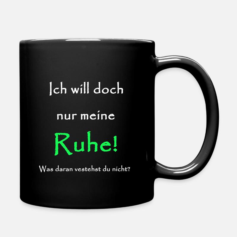 Quiet - Full Colour Mug - black