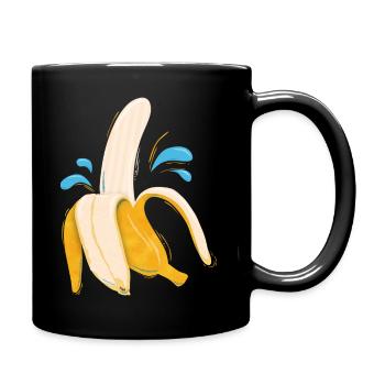 banana - Full Colour Mug - black - Right