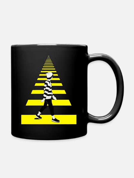 Fußgänger, Zebrastreifen, Be different, Geschenk - Tasse einfarbig - Schwarz