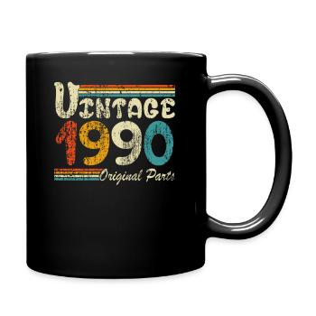 Jahrgang 1990 / Original-Teile 1990 - Tasse einfarbig - Schwarz - Rechts