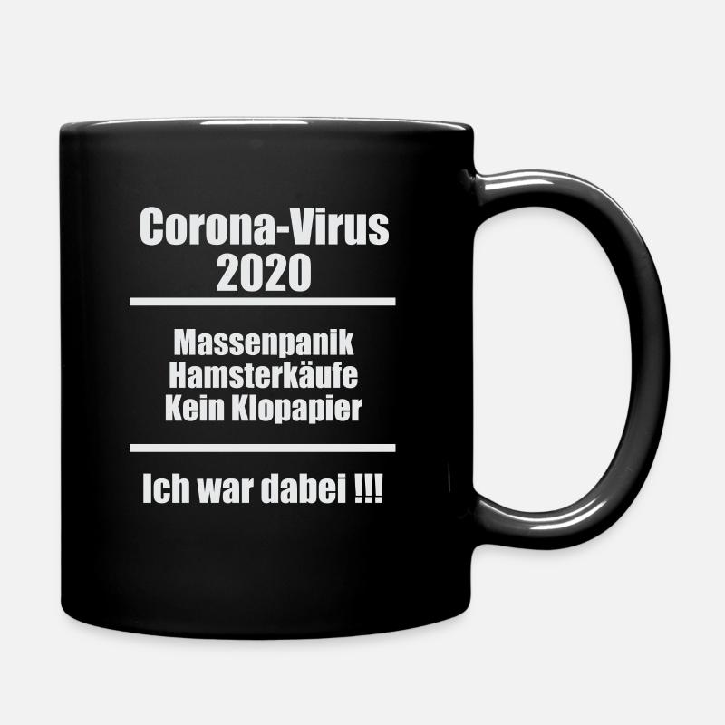 Corona-Virus 2020 - Ich war dabei - Tasse einfarbig - Schwarz