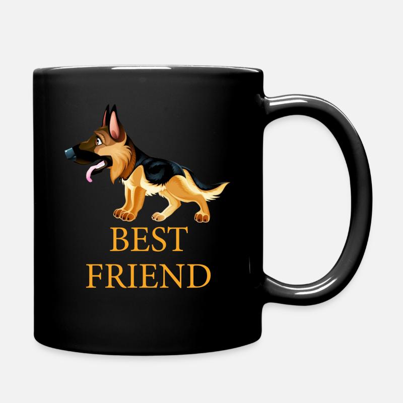 Schäferhund Best Friend - Tasse einfarbig - Schwarz