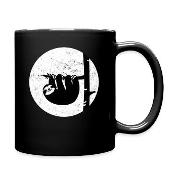 sloth - Full Colour Mug - black - Right