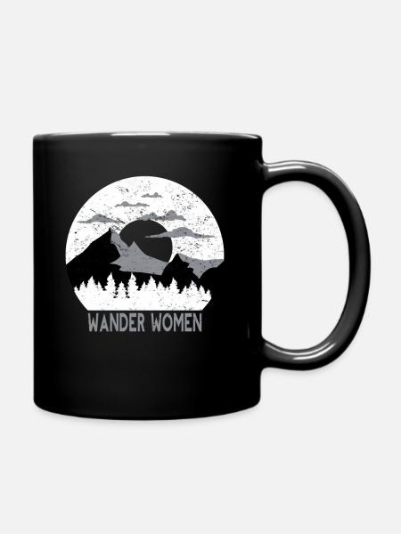 Wander Women T-Shirt Geschenkidee - Tasse einfarbig - Schwarz