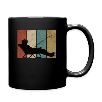 Pêche pêche - Mug uni - noir - Droite