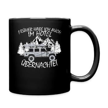 Defender 110 T-Shirt - Tasse einfarbig - Schwarz - Rechts