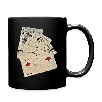 A3A2 ACAB Spielkarte - Tasse einfarbig - Schwarz - Rechts