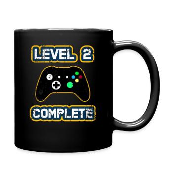 Level 2 Complete/ 2th Anniversary Gift T-Shirt - Full Colour Mug - black - Right