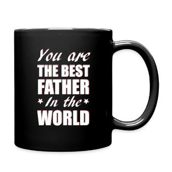 You are the best father in the world - Full Colour Mug - black - Right