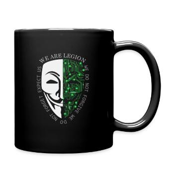 Anonymous - Tasse einfarbig - Schwarz - Rechts