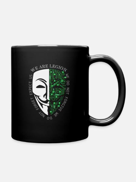 Anonymous - Full Colour Mug - black