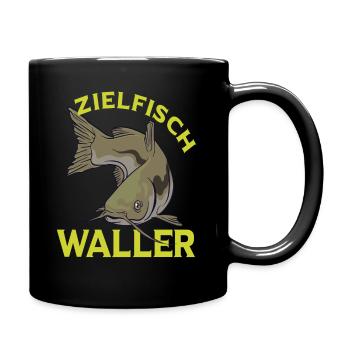 Waller catfish angler fishing gift birthday - Full Colour Mug - black - Right
