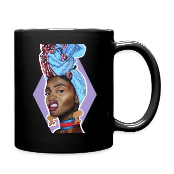 Mittlerer Muggin 2 - Tasse einfarbig - Schwarz - Rechts