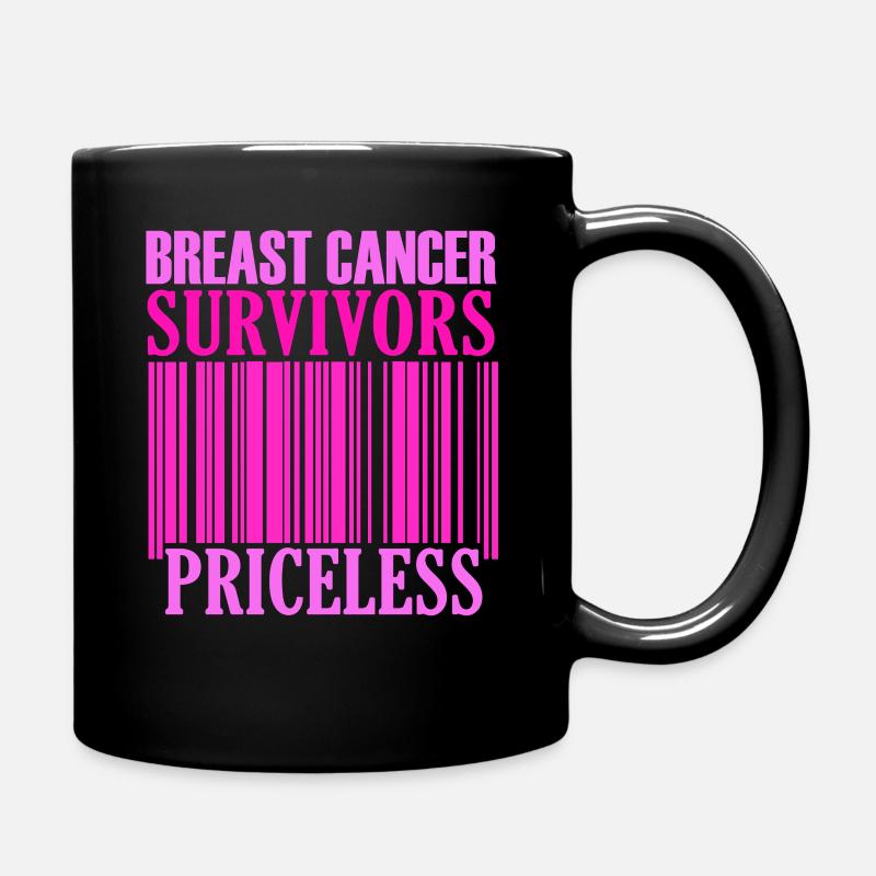 Priceless Breast Cancer Awareness - Full Colour Mug - black