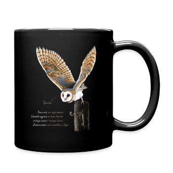 Schleiereule - Tytonidae 2 - Tasse einfarbig - Schwarz - Rechts