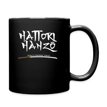 Hattori Hanzo | Samurai | Ninja | Schwert - Tasse einfarbig - Schwarz - Rechts