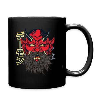 Devil with beard - Full Colour Mug - black - Right