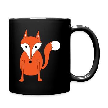 Fox - Full Colour Mug - black - Right