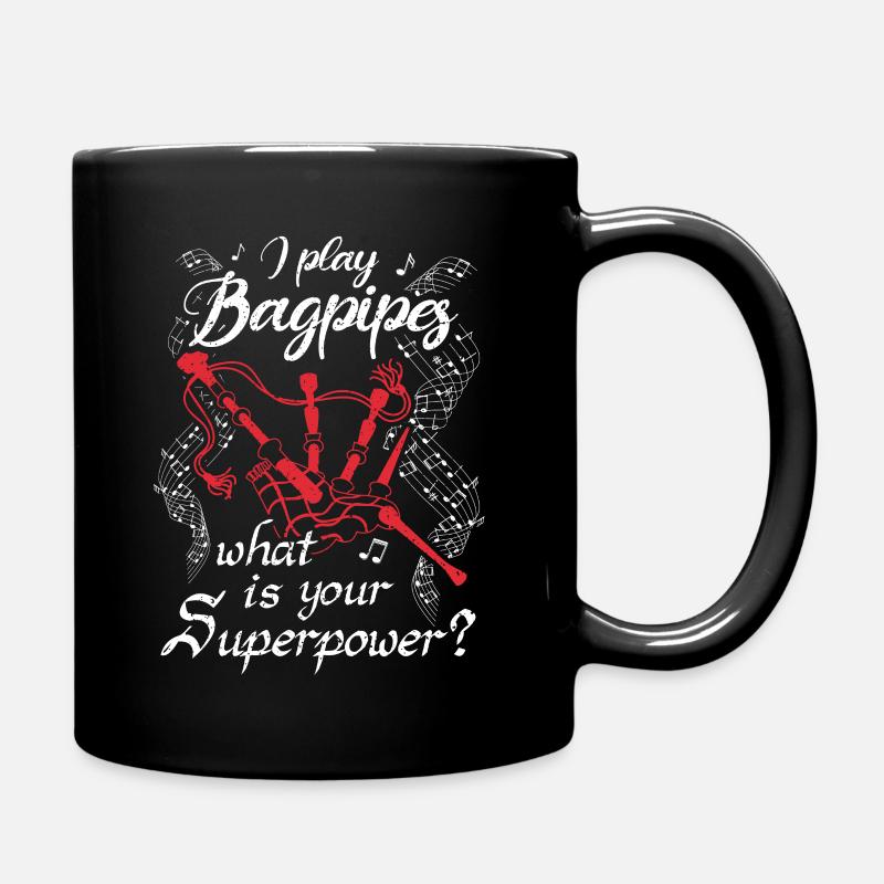 Dudelsack Dudelsackspielerin Dudelsackspieler - Tasse einfarbig - Schwarz