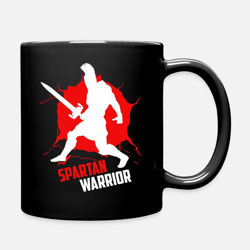 Spartan warrior this is the way - Full Colour Mug - black