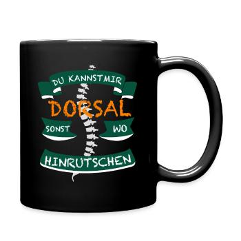 Physiotherapie Medizin Physiotherapeut Training - Tasse einfarbig - Schwarz - Rechts