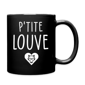 humour / petite louve - Mug uni - noir - Droite