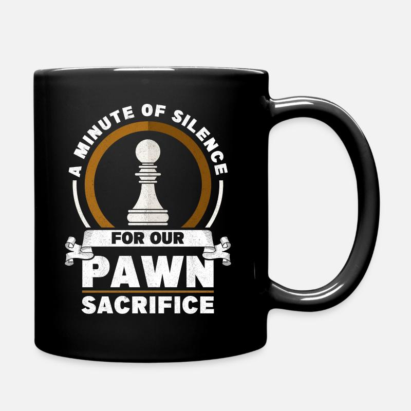 Chess Player Gift Pawn Sacrifice Chess Opening - Mug uni - noir