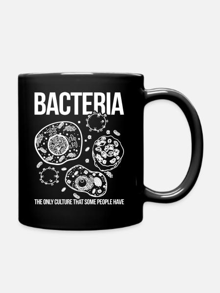 Bactéries drôle disant biologie - Mug uni - noir