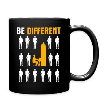 Organist Orgel Orgelspieler Pfeifenorgel Geschenk - Tasse einfarbig - Schwarz - Rechts